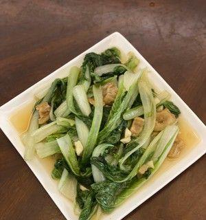 油渣小白菜的做法（简单易学）